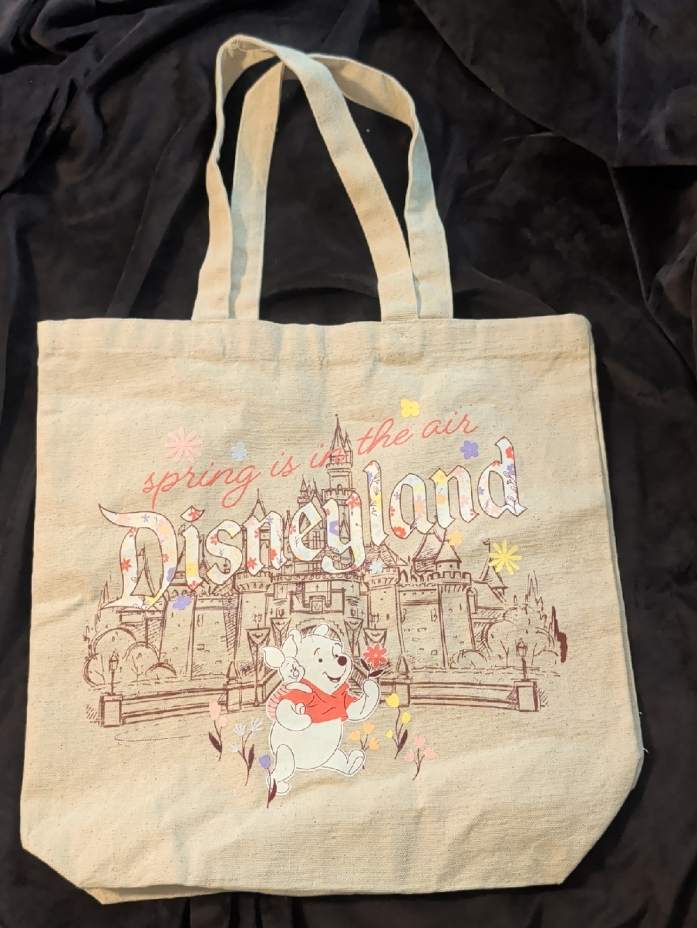 Disneyland Canvas Winnie The Pooh Tote